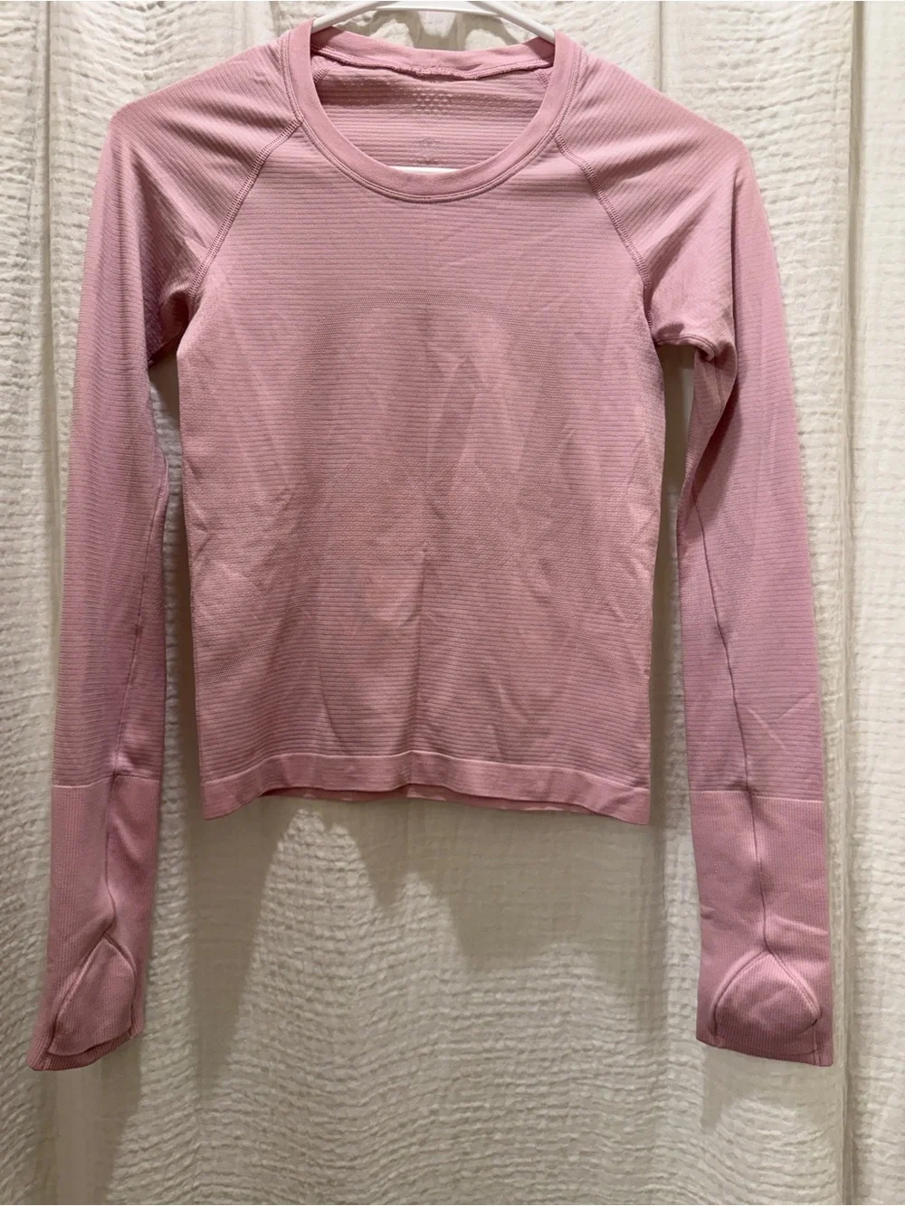 Lululemon Women's Swiftly Tech Long Sleeve 2.0 - Heathered Mauve Pink - Size 2